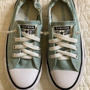 Converse Chuck Taylor Shoreline Sneakers Shoes Green Blue Teal Slip-on Women 6